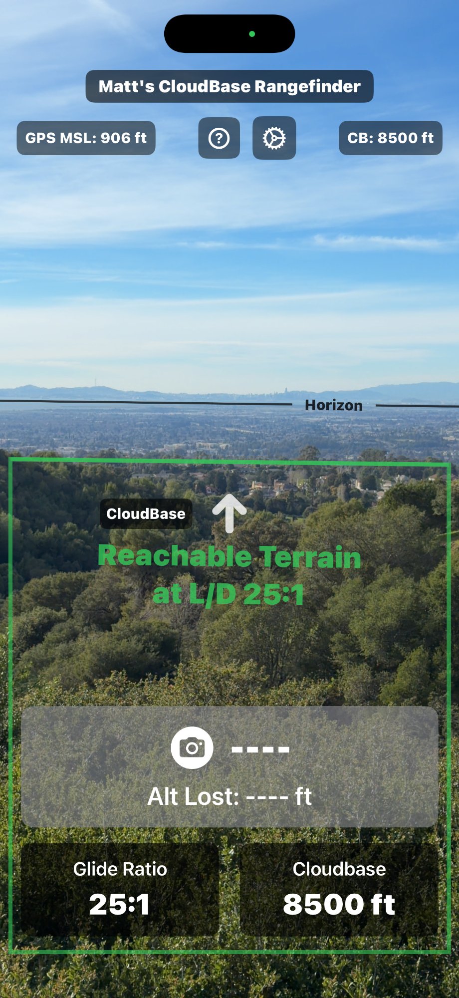 Reachable terrain display screenshot